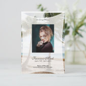 Carte Funeral Prayer Card Template (Debout devant)