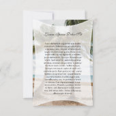 Carte Funeral Prayer Card Template (Dos)