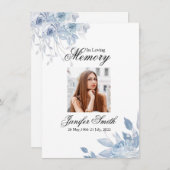 Carte Funeral Prayer Card Template (Devant / Derrière)