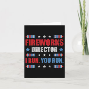 Carte Funky 4 juillet Fireworks Directeur Je Vous Exécut
