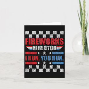 Carte Funky 4 juillet Fireworks Directeur Je Vous Exécut