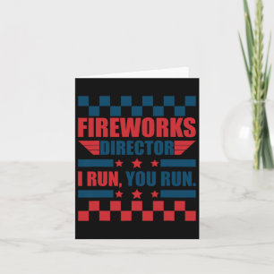 Carte Funky 4 juillet Fireworks Directeur Je Vous Exécut