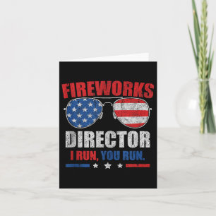 Carte Funky 4 juillet Fireworks Directeur Je Vous Exécut