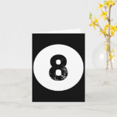 Carte Funky 8 Ball Magic Billard Pool Lazy Halloween C (Fleur jaune)