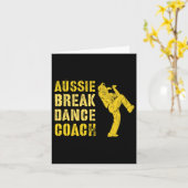 Carte Funky Australian Breakdance Coach Breaking Dance C (Fleur jaune)