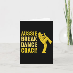 Carte Funky Australian Breakdance Coach Breaking Dance C