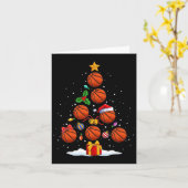 Carte Funky Basketball Noël Arbre Lumières Noël Pour Moi (Fleur jaune)