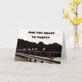 CARTE **FUNKY BIRDS** VOUS VOULEZ ÊTRE "AMUSANT"-ANNIVER (Fleur jaune)