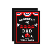 Carte Funky Broken Leg Se Bien (Devant/Arrière en situation)