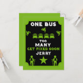 Carte Funky Broken Leg Se Bien (Devant/Arrière en situation)