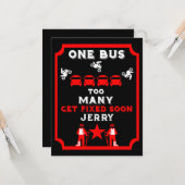 Carte Funky Broken Leg Se Bien (Devant/Arrière en situation)