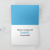 Carte Funky Cancer Chemo Blue Get Well Card (Intérieur)