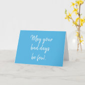 Carte Funky Cancer Chemo Blue Get Well Card (Fleur jaune)