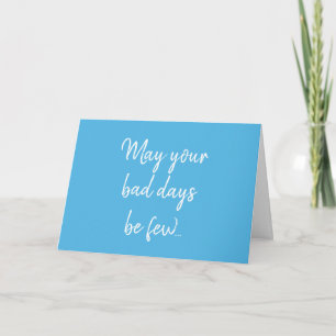 Carte Funky Cancer Chemo Blue Get Well Card