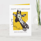 Carte Funky Cool Giraffe Inspiration Anniversaire (Devant)