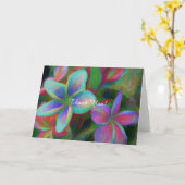 Carte Funky Frangipani (Fleur jaune)