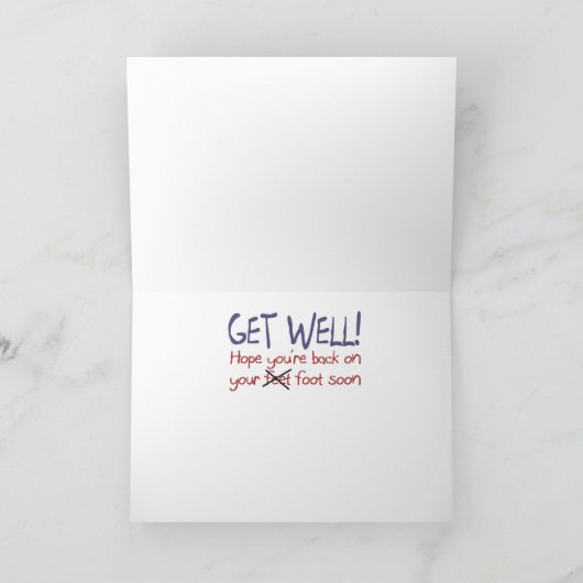 Carte Funky Get Well Card (Intérieur)