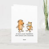 Carte Funky No Fly pour Frog Anniversaire (Dos)