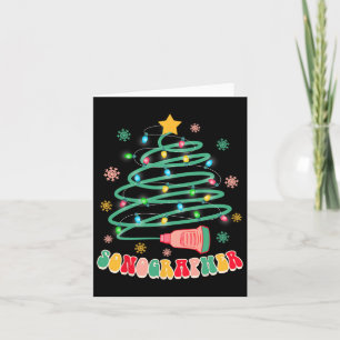 Carte Funky Noël Vibes Sonographer Ultrasound