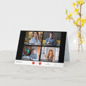 Carte Funky Online Zoom Réunion Noël (Fleur jaune)