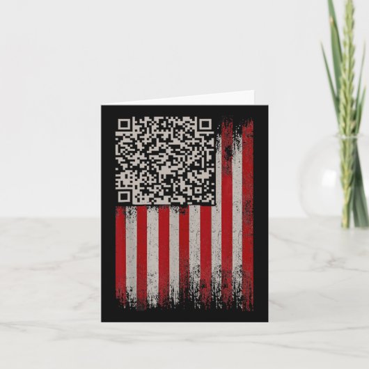 Carte Funky Qr Trump Dancing Code (Devant)