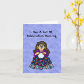 Carte Funky Roma Day Card avec Fortune Teller (Fleur jaune)