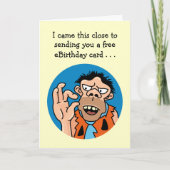 Carte Funky Stone Age Birthday Card (Devant)