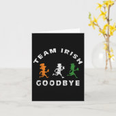 Carte Funky Team Irish Goodbye Jour de la Saint Patrick (Fleur jaune)