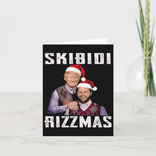 Carte Funky Trump Vance Skibidi Rizzmas Faire Noël G