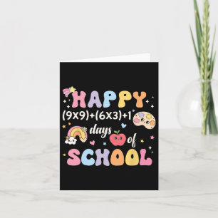 Carte Funny 100th Day Math Formula 100 Days Of School Ma