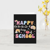 Carte Funny 100th Day Math Formula 100 Days Of School Ma (Fleur jaune)