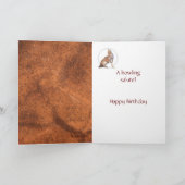 Carte Funny 102e anniversaire Howling Coyote (Intérieur)