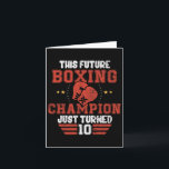 Carte Funny 10e anniversaire Boxing Tee Birthday Boy<br><div class="desc">Funny 10e anniversaire Boxing Tee Birthday Boy</div>