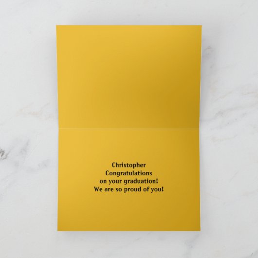 Carte Funny 12e année de l'école secondaire Félicitation (Intérieur)