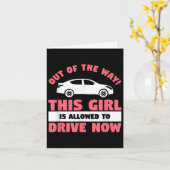 Carte Funny 16th Birthday Driving Quote For A New Licens (Fleur jaune)
