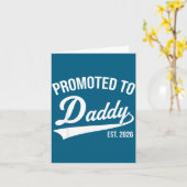 Carte Funny 1st Time Dad Est 2026 New Dad New First Fath (Fleur jaune)