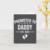 Carte Funny 1st Time Dad Est 2026 New Dad New First Fath (Fleur jaune)
