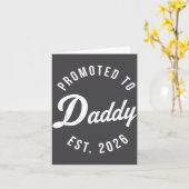 Carte Funny 1st Time Dad Est 2026 New Dad New First Fath (Fleur jaune)