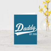 Carte Funny 1st Time Dad Est 2026 New Dad New First Fath (Fleur jaune)