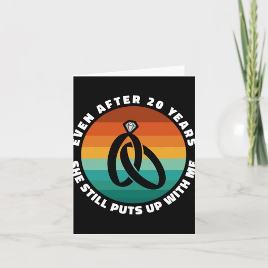 Carte Funny 20 ans Anniversaire Elle 20e Anniversaire Co (Devant)