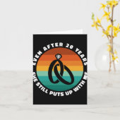 Carte Funny 20 ans Anniversaire Elle 20e Anniversaire Co (Fleur jaune)