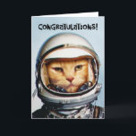 Carte Funny 21e anniversaire<br><div class="desc">Amusante carte de voeux pour le 21e anniversaire avec un Space Cat rétro félicitant quiconque atteint l'âge de 21 ans</div>