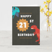 Carte Funny 21st Birthday Card - Immature (Fleur jaune)