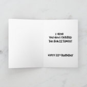 Carte Funny 22e anniversaire (Intérieur)
