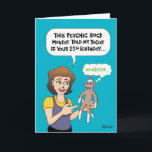 Carte Funny 25e anniversaire<br><div class="desc">Funny 25th Birthday Greeting Card pour quelqu'un qui a 25 ans</div>