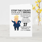 Carte Funny 27e année Anniversaire présent Bonne année d (Fleur jaune)