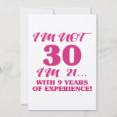 Carte Funny 30e anniversaire (Devant)