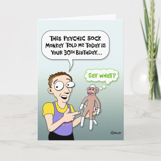 Carte Funny 30th Birthday Card (Devant)