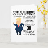 Carte Funny 30th Year Birthday Present Happy Birth year (Fleur jaune)