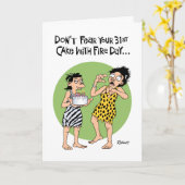 Carte Funny 31ème anniversaire (Fleur jaune)